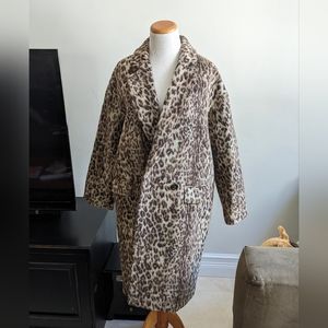 Leopard wool J.Crew coat - BNWT sz S